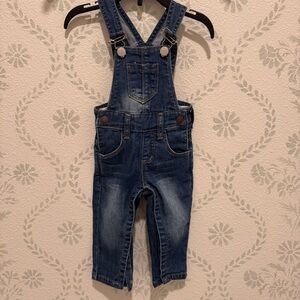 Kidscool space Denim Overalls. 6-9 mos.